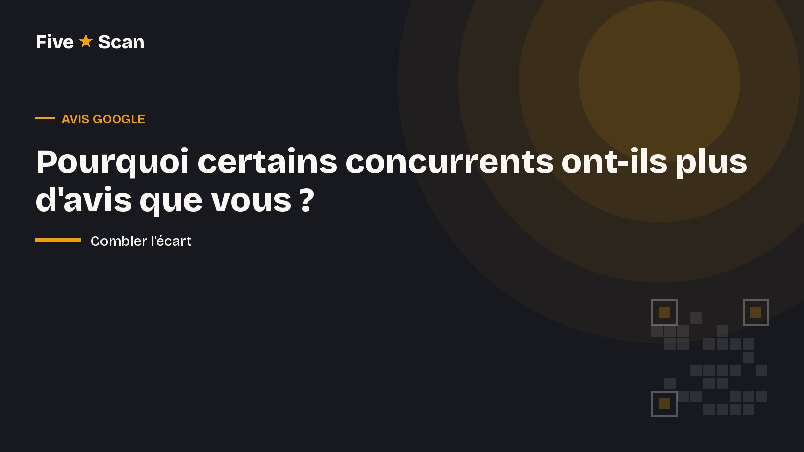 Pourquoi certains concurrents ont-ils plus d'avis que vous ?